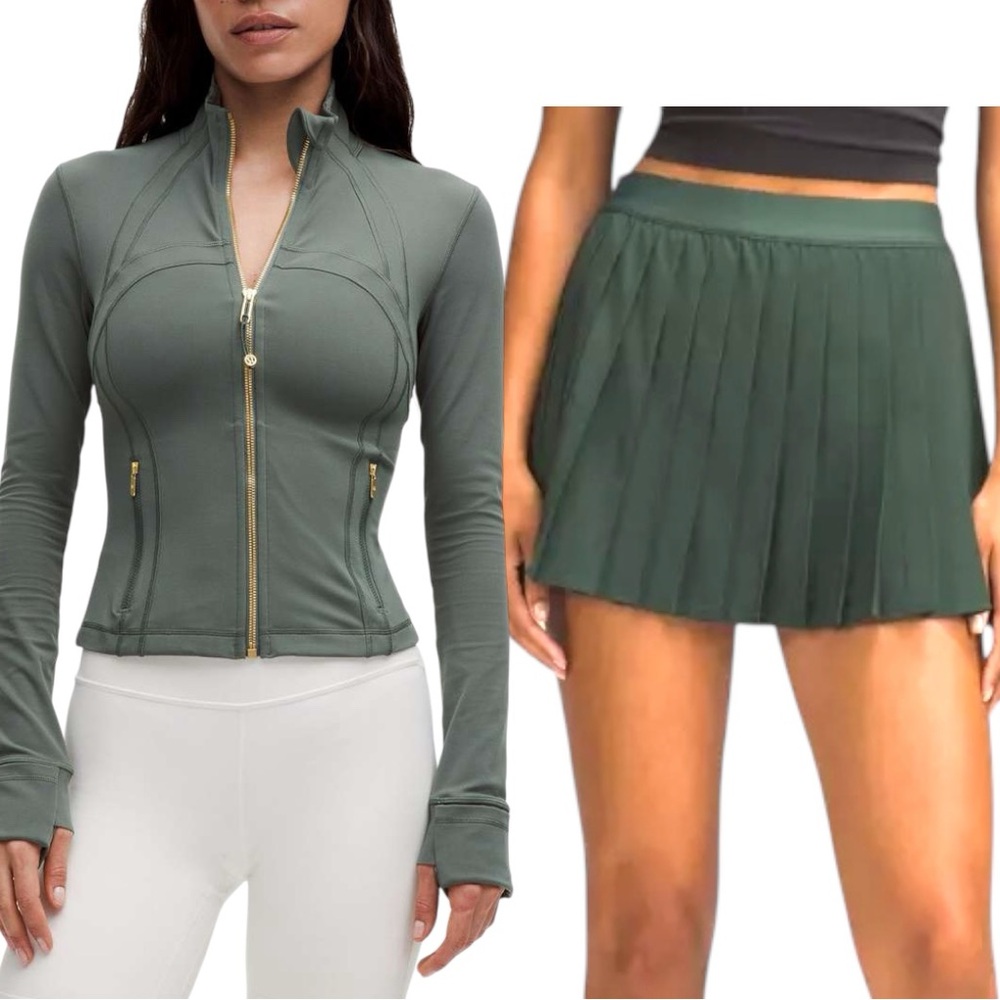lululemon athletica Green Jacket & skirt